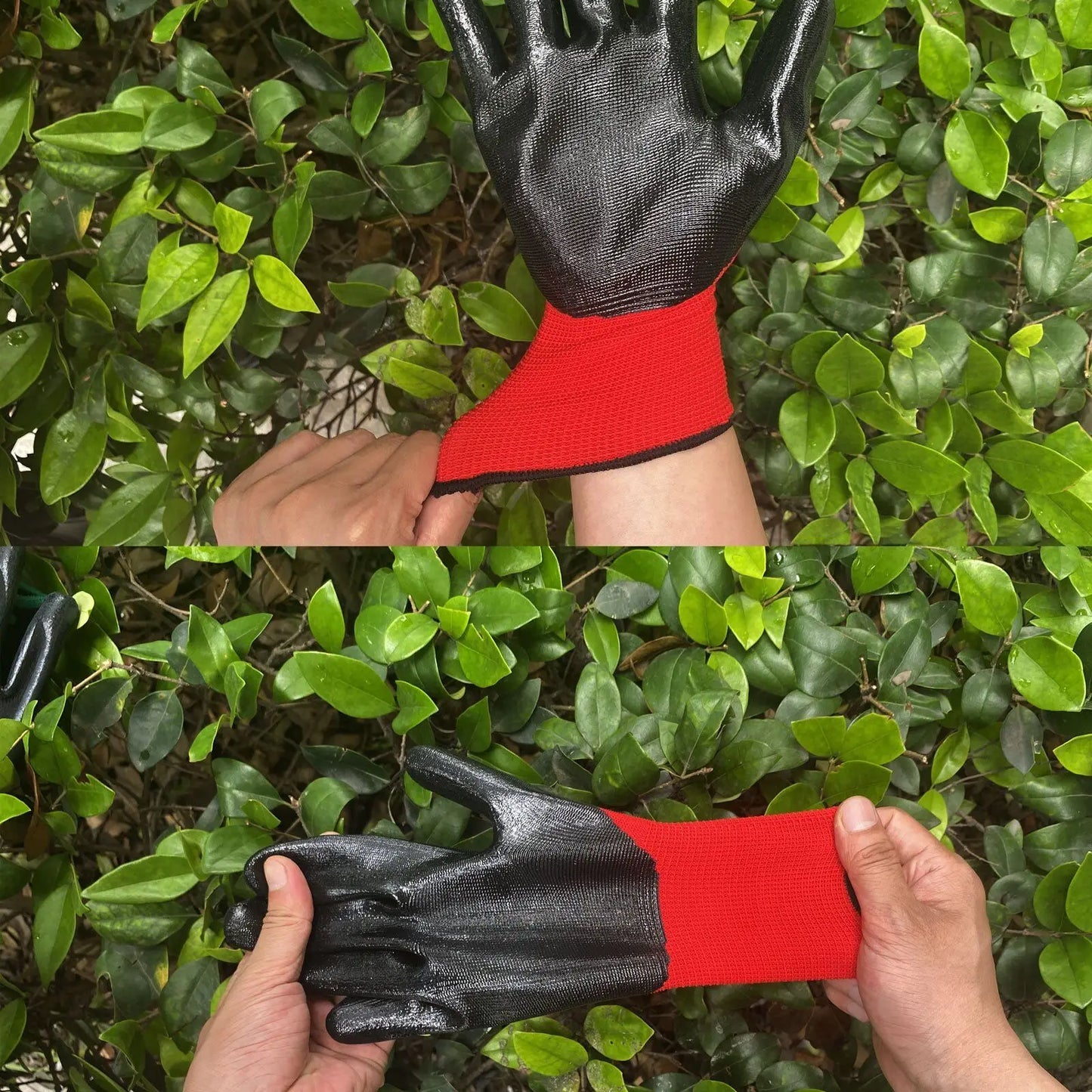 Newly Upgraded Nylon Construction Gloves Gardening Grip Gloves Latex Wear-Resistant Plant Trimming Gloves Portable And Practical